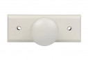 White beechwood coat hook with 1 head, W. 110 x H. 42 x D. 60 mm