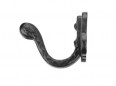 Wall hook with 1 hook in black iron, W. 42 x H. 51 x D. 65 mm