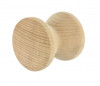 Coat hook 1 head SCANDY raw beech, D. 80 x D. 80 mm