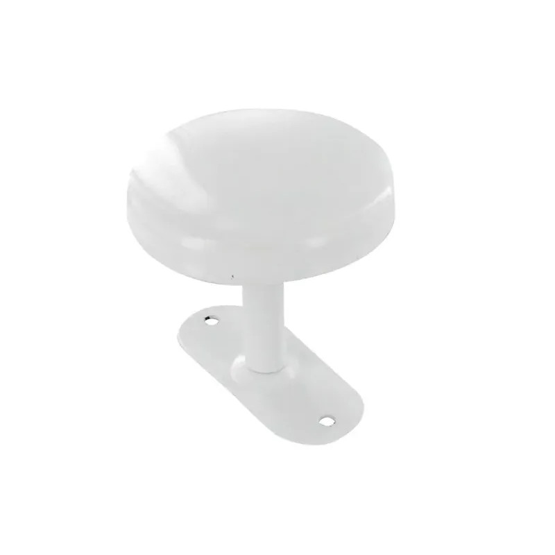 Coat hook, 1 head in white steel diameter 65 mm, L. 60 mm