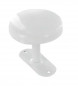 Coat hook, 1 head in white steel diameter 65 mm, L. 60 mm