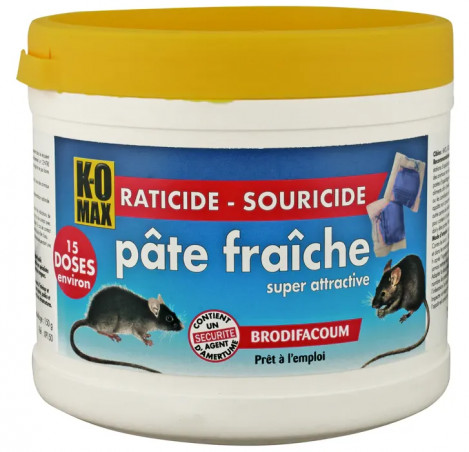 Raticide, souricide bloc coulé 240g