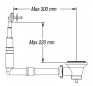 Colador de fregadero de 86 mm de diámetro para agujero de 60 mm con rebosadero