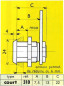 Short chrome plated flake cylinder, 1/2 turn, 2 keys 