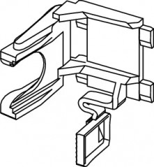 Support de robinet flotteur TECE pour réservoir Uni (27 mm, M 30, à partir de 2020)