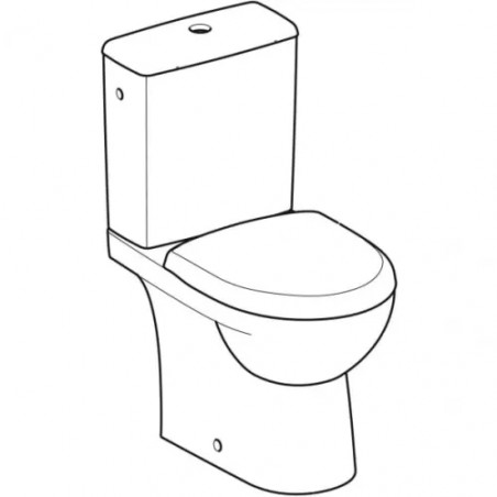 PRIMA compact multi WC pack, 61cm, with horizontal outlet