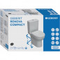 Pack WC compact au sol renova RIMFREE, sortie multidirectionnelle