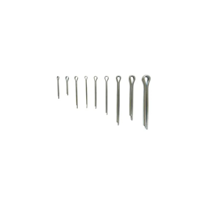 Split pins assorted diameter 1 to 3 mm, 48 pieces