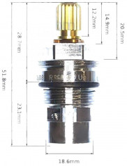 Ceramic heads for ROCA Niagara mixers