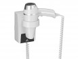 Wall mounted hair dryer 1400W white