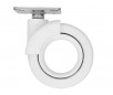 Roulette pivotante rotola blanche, 47x47 mm, D. 65 x H.80 mm, entraxe 35x35mm