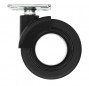 Rotating castor rotola black, 47x47 mm, D. 65 x H.80 mm, distance between centers 35x35mm