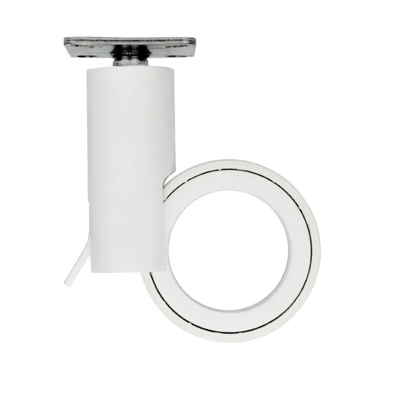 White rotola swivel castor, 47x47 mm, D. 65 x H.109 mm, center distance 35x35mm