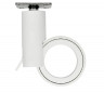 Roulette pivotante rotola blanche, 47x47 mm, D. 65 x H.109 mm, entraxe 35x35mm