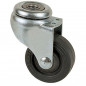 Drill wheel diameter 42 mm with grey rubber eye D. 8,5 mm, height 64 mm