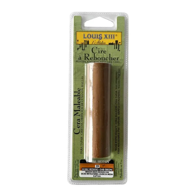 Cire à reboucher malléable chêne moyen, 20g