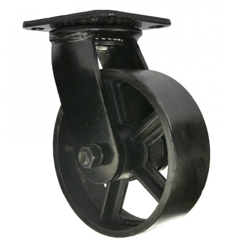 MINE'NOIR cart castor D.200 mm with swivel plate, height 230 mm