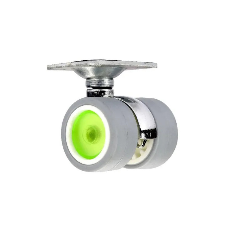 SKATE castor D.40 mm with swivel plate, height 60 mm