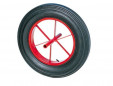 Wheelbarrow wheel, welded axle, pneumatic, load capacity 200kg, D.400mm