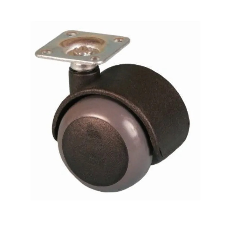 TWINY castor D.40 mm, swivel plate 38x38 mm, height 49 mm