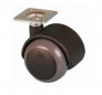 TWINY castor D.40 mm, swivel plate 38x38 mm, height 49 mm