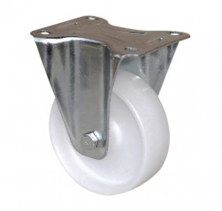 Roulette pivotante rotola blanche, 47x47 mm, D. 65 x H.80 mm, entraxe 35x35mm