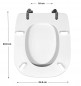 DURAVIT D Code toilet seat, white.