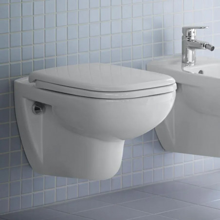 Abattant pour WC DURAVIT D Code, blanc.