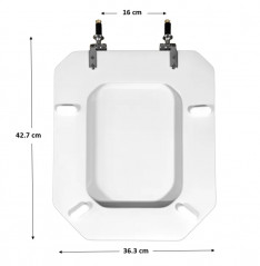 DURAVIT toilet seat, model 1930 octagonal hole.