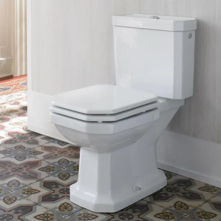 Abattant pour WC de marque DURAVIT, modèle 1930  trou octogonal.