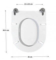 Sedile WC DURAVIT, modello STARK 3.