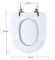 Toilet seat, JACOB DELAFON brand, Antares model.