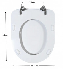 WC-Sitz der Marke JACOB DELAFON, Modell ALTAIR.