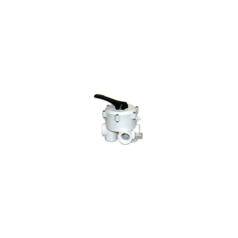 6-way ALL SM 10-AO valve, white, 1"1/2 threaded ports.