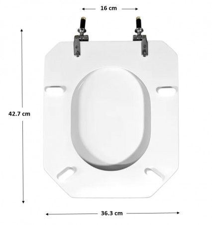 Asiento de inodoro DURAVIT, modelo 1930 agujero ovalado