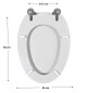 SELLES Joan white toilet seat, for floor-standing bowl