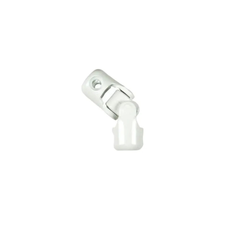 Roller shutter toggle joint, 10 mm hexagon, 12 mm rod, white steel