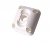 Ball and socket joint for roller shutter with crank, for rod diameter 12, white plastic