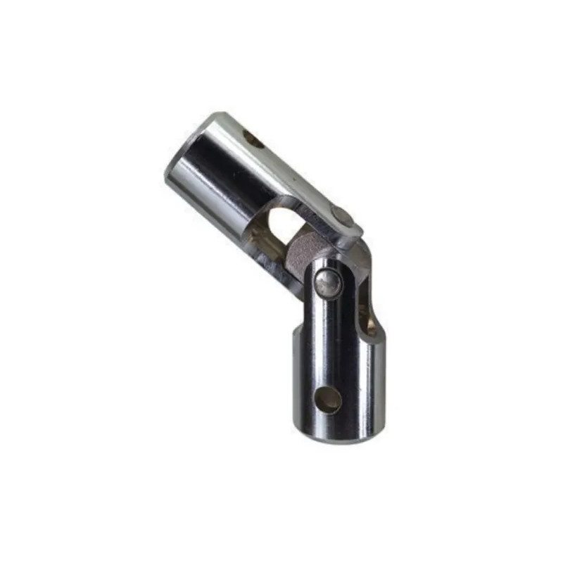 Kneecap, roller shutter joint, for 10 mm hexagonal rod and 10 mm hexagonal rod, chromed steel