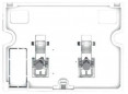 Base / arm / nut assembly for INGENIO SIAMP control plate