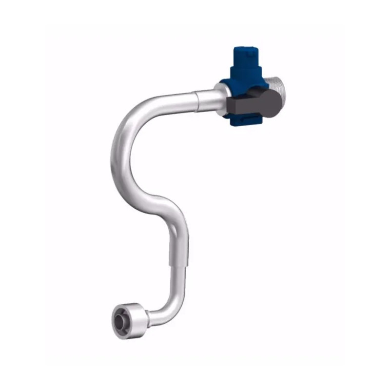 Straight shut-off valve with bent hose for INGENIO SIAMP building