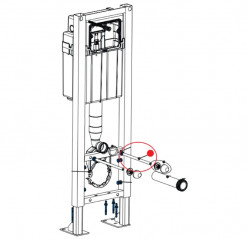 Asta filettata M12 lunghezza 230 mm per telaio di supporto INGENIO SIAMP