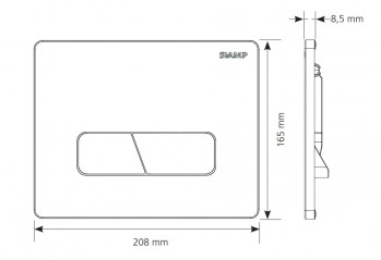 Panel de control CUT, blanco INGENIO SIAMP