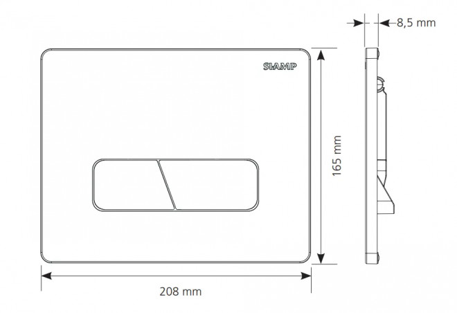 Panel de control CUT, blanco INGENIO SIAMP