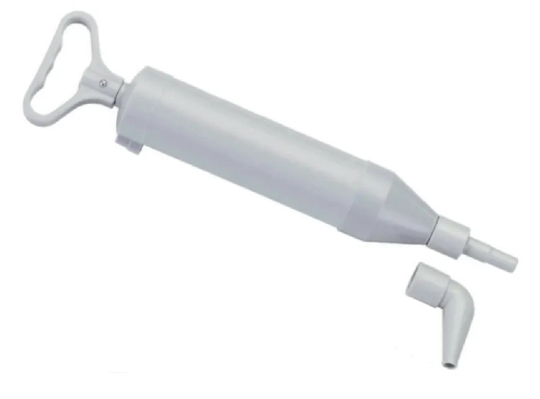 Unblocker, manual pump for suction of condensate pipes.