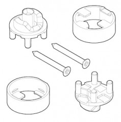 Fixed reinforcement bar for Lunes, Young white