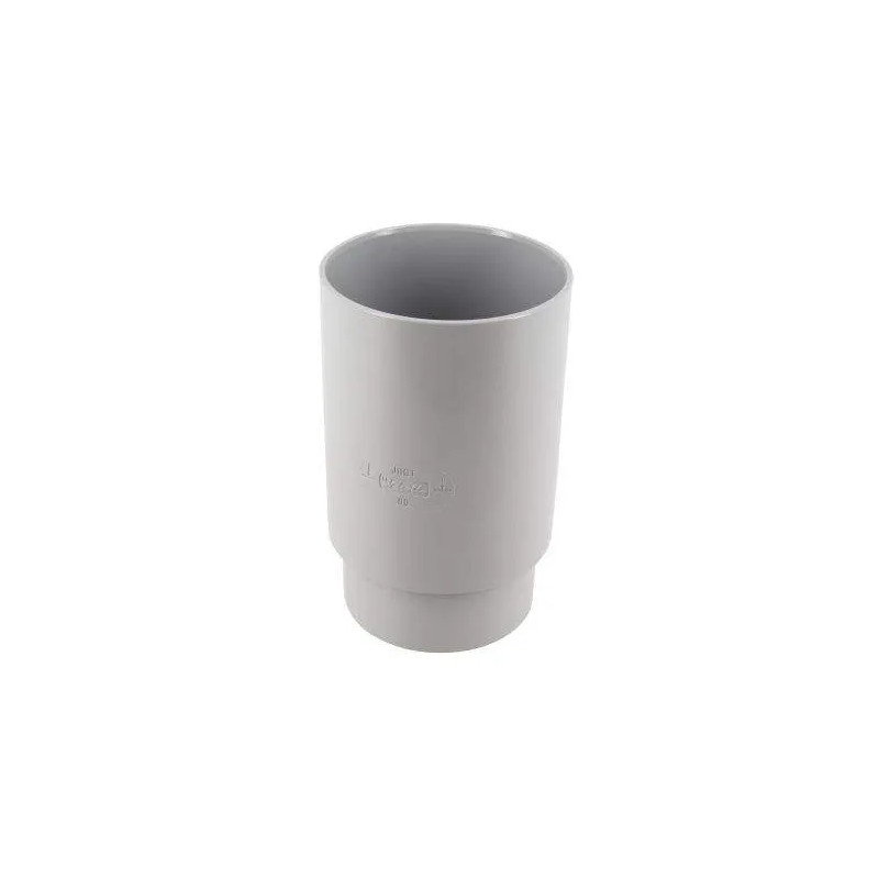 Female sleeve, female for downspout diameter 80 grey