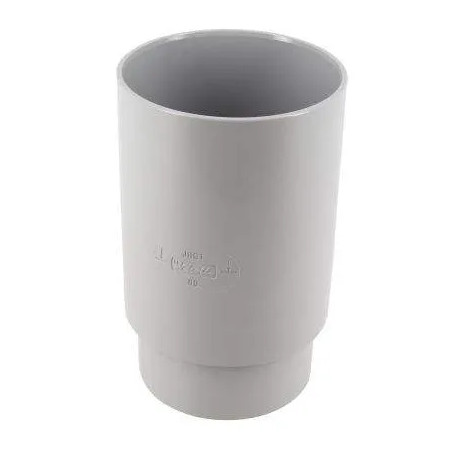 Female sleeve, female for downspout diameter 80 grey