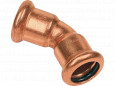 Copper elbow 45 degree to be crimped, diameter 12