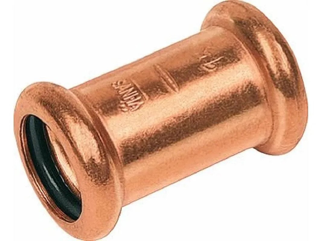 Crimp copper sleeve, diameter 12 mm